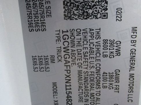 Used 2022 Chevrolet Express 2500 w/ Driver Convenience Package image 9