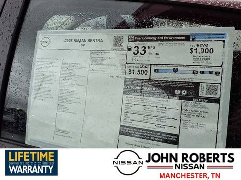 New 2026 Nissan Sentra SV w/ Floor Mat Package image 19