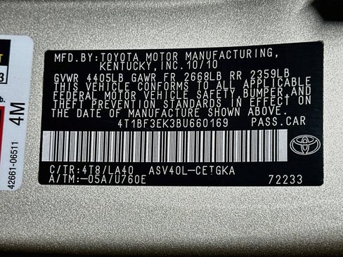 Used 2011 Toyota Camry XLE w/ XLE Extra-Value Pkg #2 FWD image 21