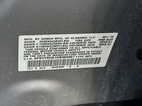 Used 2016 Honda Pilot Elite image 12