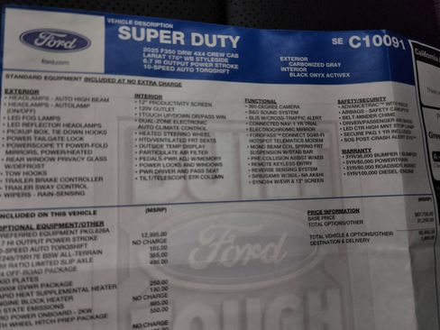 Used 2025 Ford F350 Lariat w/ Lariat Ultimate Package image 60