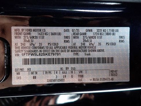 Certified 2025 Ford F150 Lariat w/ Equipment Group 501A Mid AWD/4WD image 23
