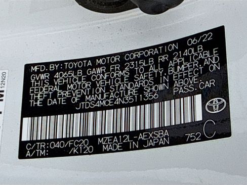 Used 2022 Toyota Corolla SE w/ Carpet Mat Package (TMS) FWD image 30