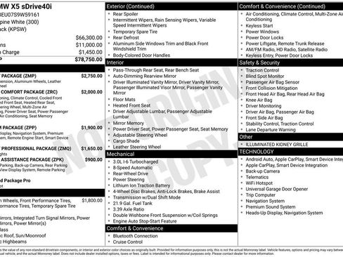 Used 2025 BMW X5 sDrive40i w/ M Sport Package RWD image 2