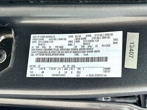 Certified 2018 Ford F150 Platinum w/ Equipment Group 701A Luxury AWD/4WD image 27