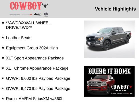 Used 2021 Ford F150 XLT w/ Equipment Group 302A High AWD/4WD image 5