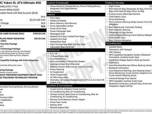 Used 2026 GMC Yukon XL AT4 Ultimate w/ LPO, Floor Liner Package AWD/4WD image 28
