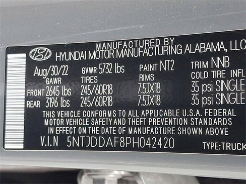 Used 2023 Hyundai Santa Cruz SEL Premium image 27