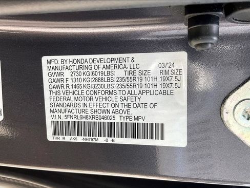 Certified 2024 Honda Odyssey Touring image 18