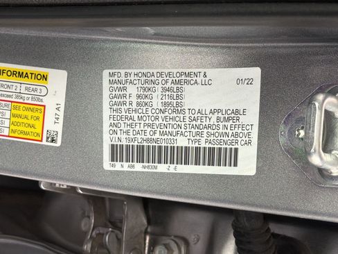Certified 2022 Honda Civic Sport image 18