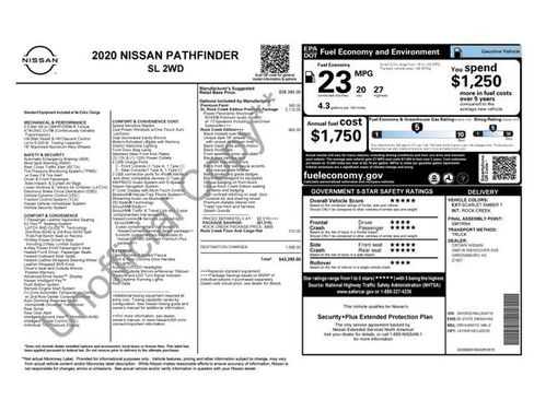 Used 2020 Nissan Pathfinder SL FWD image 5