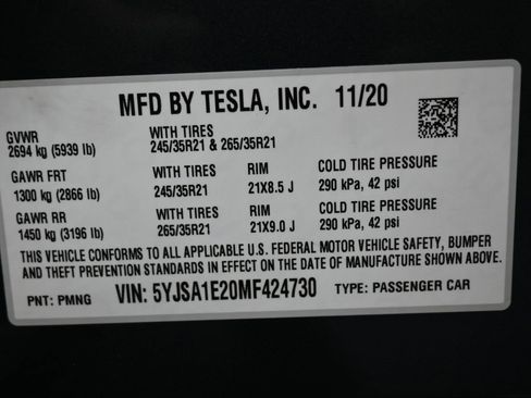 Used 2021 Tesla Model S Long Range image 44