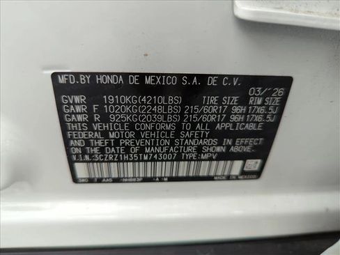 Certified 2026 Honda HR-V LX image 23