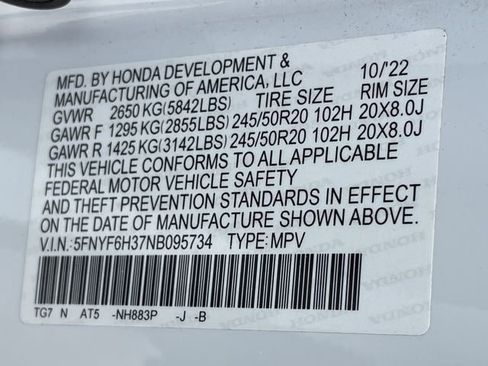 Used 2022 Honda Pilot Sport image 30