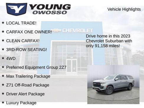 Used 2023 Chevrolet Suburban Z71 w/ Z71 Off-Road Package image 8