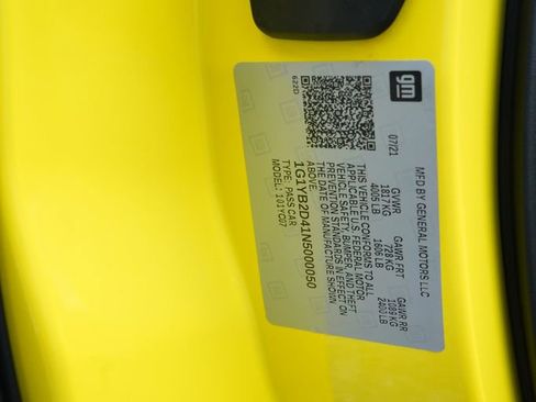 Used 2022 Chevrolet Corvette Stingray Preferred Cpe w/ 2LT RWD image 35