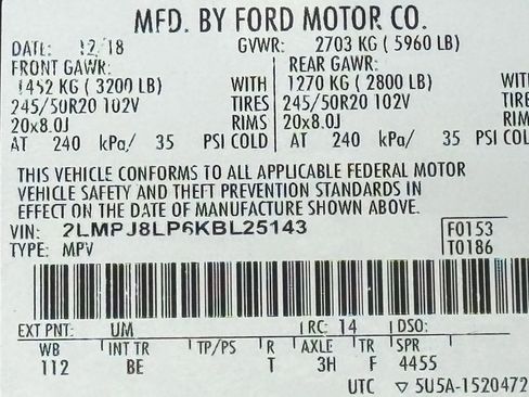 Used 2019 Lincoln Nautilus Reserve image 50