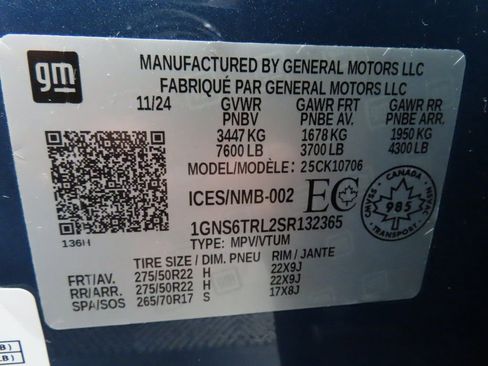 Used 2025 Chevrolet Tahoe High Country image 75