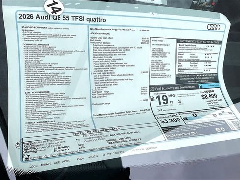 New 2026 Audi Q8 Premium Plus image 18