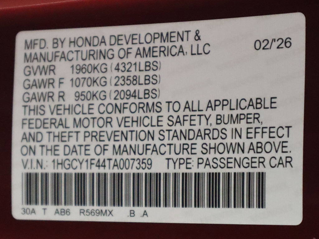 Certified 2026 Honda Accord SE image 49