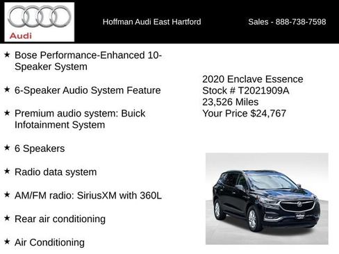 Used 2020 Buick Enclave Essence w/ Sound and Sites Package AWD/4WD image 12