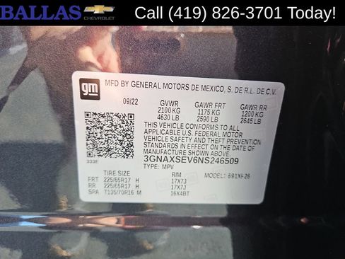 Certified 2022 Chevrolet Equinox LS w/ LS Convenience Package AWD/4WD image 34