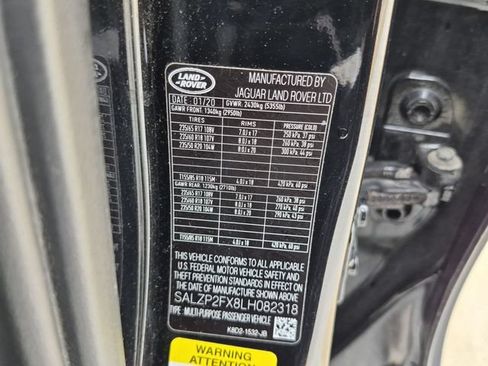 Used 2020 Land Rover Range Rover Evoque SE AWD/4WD image 25