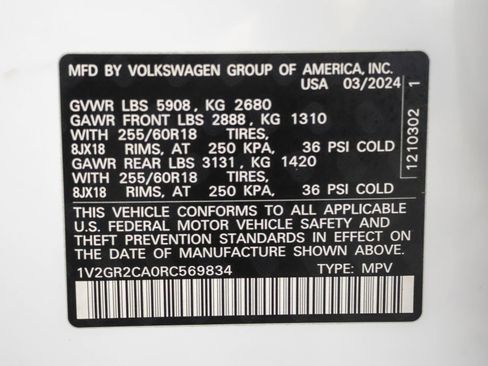 Used 2024 Volkswagen Atlas Peak Edition SEL image 54