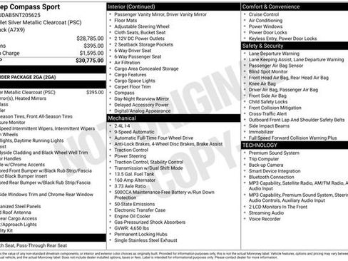Used 2022 Jeep Compass Sport image 2