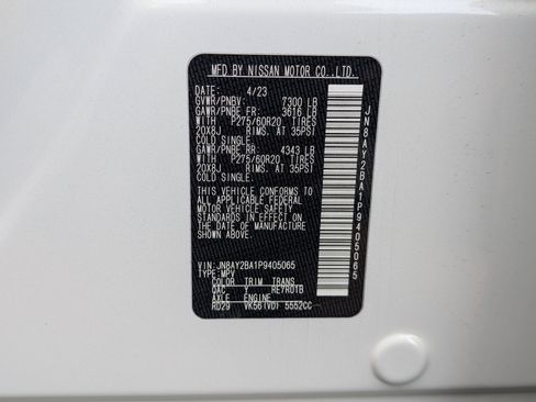 Used 2023 Nissan Armada SL w/ Midnight Edition Package image 40