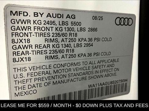 Certified 2025 Audi Q5 Premium w/ Convenience Package AWD/4WD image 39