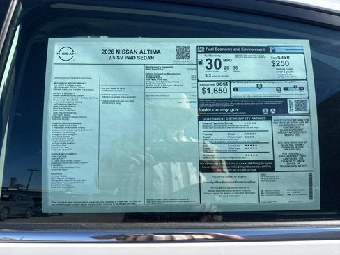 New 2026 Nissan Altima 2.5 SV FWD image 31