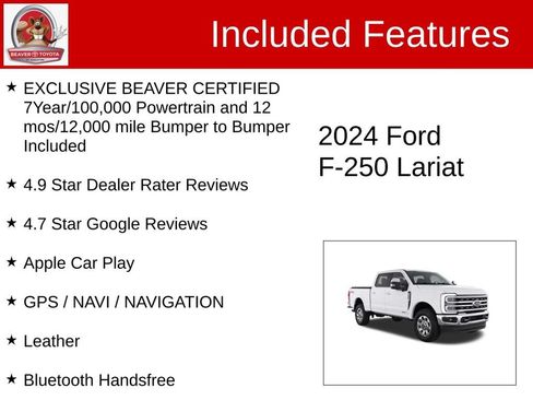 Used 2024 Ford F250 Lariat w/ Chrome Package AWD/4WD image 4