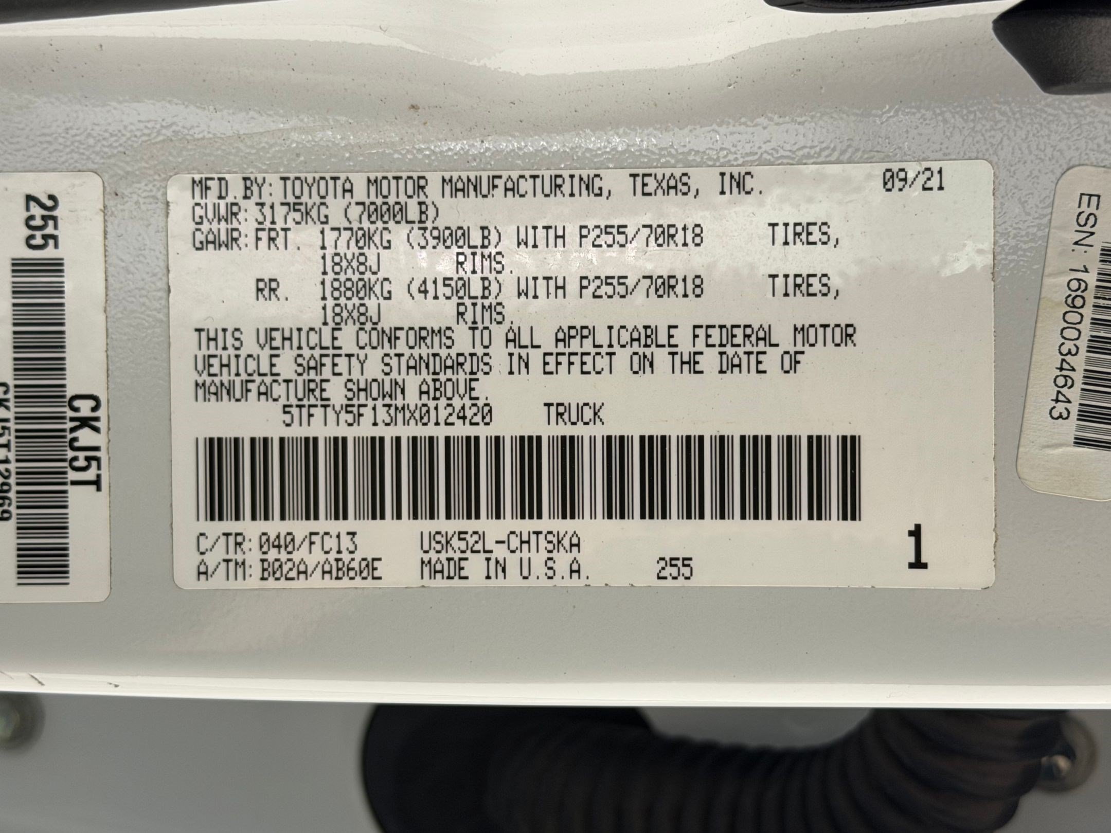 Used 2021 Toyota Tundra SR5 RWD image 26