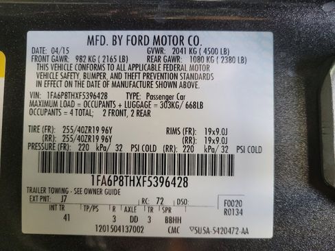 Used 2015 Ford Mustang Premium w/ Ecoboost Performance Package RWD image 33