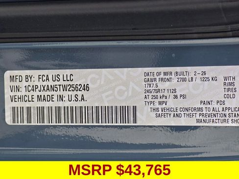New 2026 Jeep Wrangler Sport AWD/4WD image 43