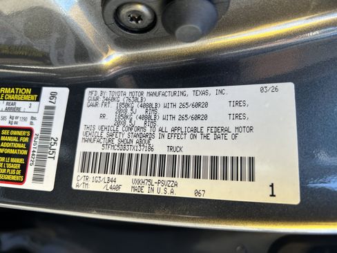 New 2026 Toyota Tundra 1794 Edition AWD/4WD image 11