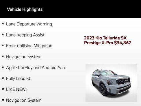 Used 2023 Kia Telluride SX Prestige X-Pro AWD/4WD image 4