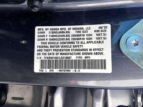 Certified 2020 Honda CR-V EX-L image 19