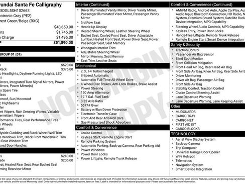 Used 2025 Hyundai Santa Fe Calligraphy AWD/4WD image 31