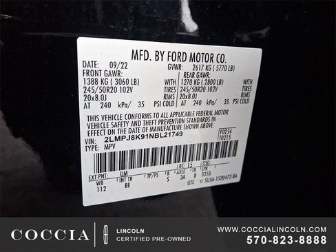 Certified 2022 Lincoln Nautilus Reserve image 26