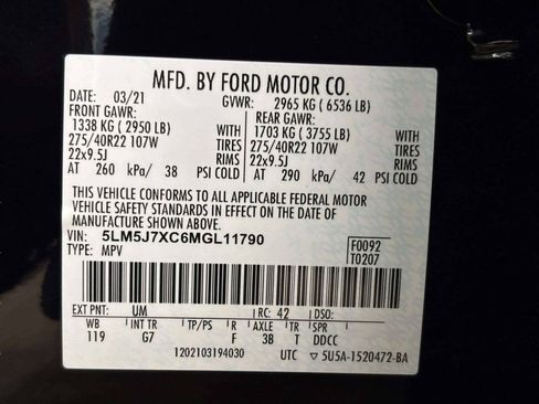 Used 2021 Lincoln Aviator Reserve w/ Equipment Group 202A AWD/4WD image 46