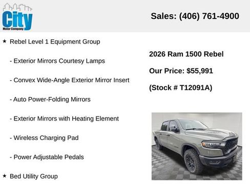 Used 2026 RAM 1500 Rebel w/ Bed Utility Group AWD/4WD image 7