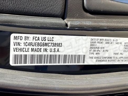 Used 2021 Jeep Grand Cherokee Limited w/ Quick Order Package 28K 80th image 33