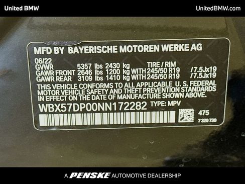 Used 2022 BMW X3 xDrive30i w/ Convenience Package w/ZPA image 15