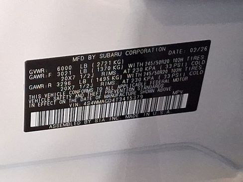 New 2026 Subaru Ascent Limited image 14