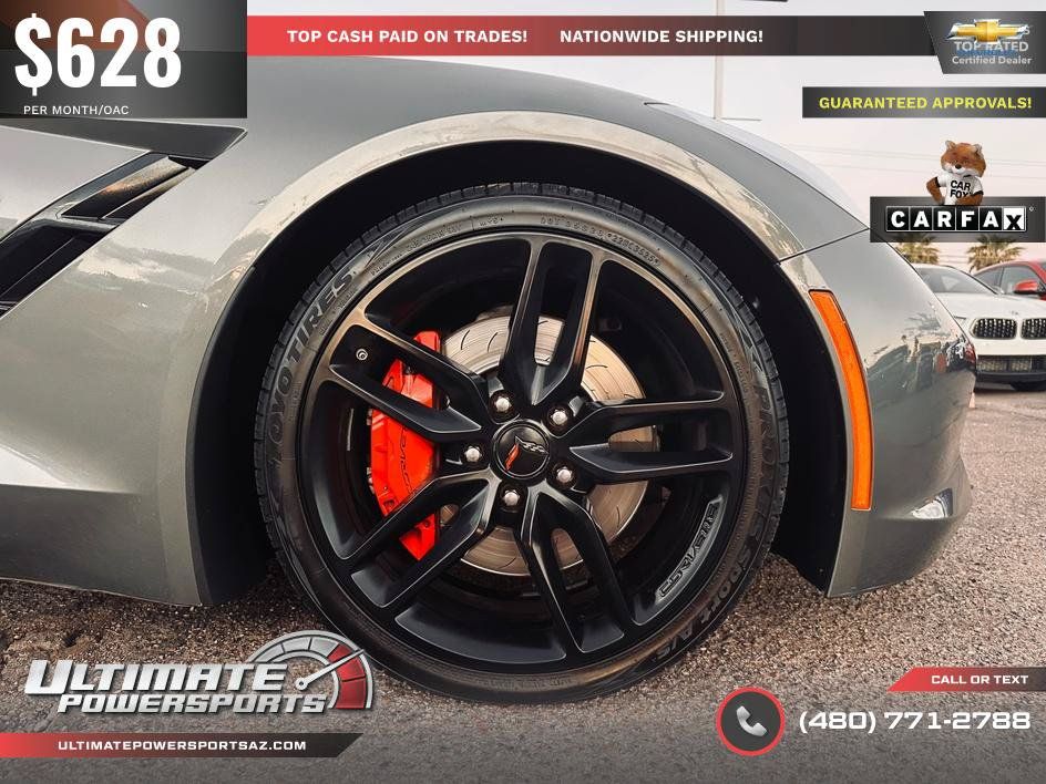Used 2016 Chevrolet Corvette Stingray Coupe w/ Carbon Flash Badge Package RWD image 42