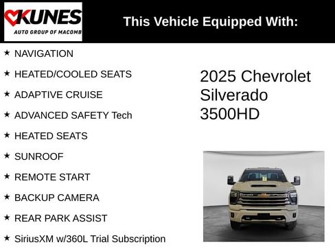 Used 2025 Chevrolet Silverado 3500 High Country w/ High Country Premium Package AWD/4WD image 3