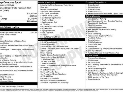 Used 2023 Jeep Compass Sport AWD/4WD image 39