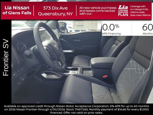 New 2026 Nissan Frontier SV w/ SV Convenience Package AWD/4WD image 13